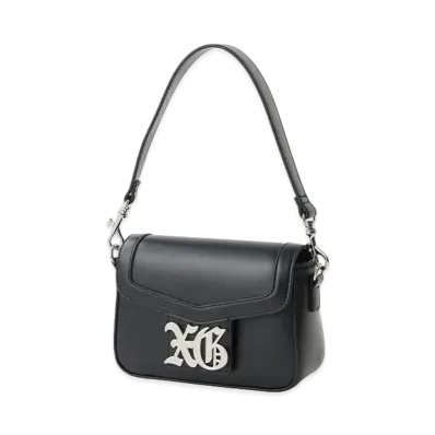 X-Girl Old English Logo Buckle 2Way Faux Leather Bag "Black"