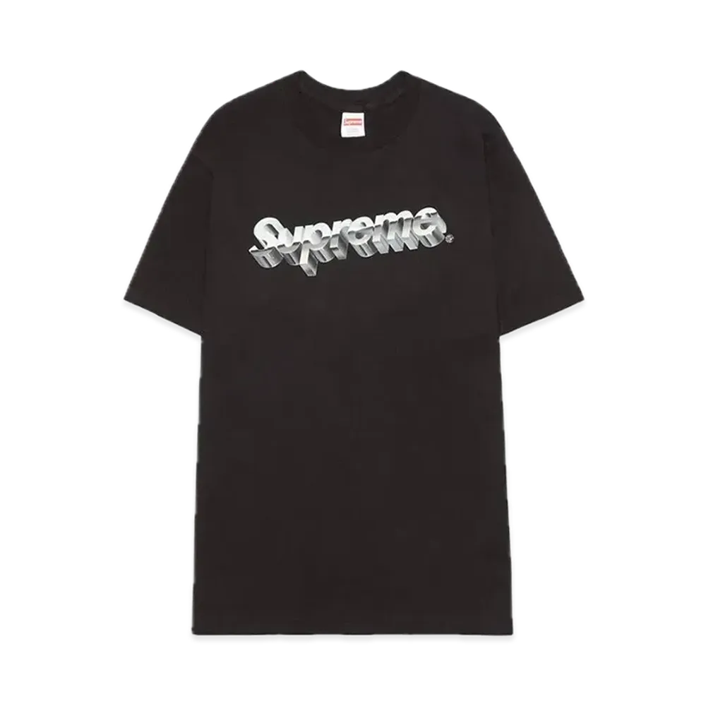 Supreme Chrome Logo Tee "Black"