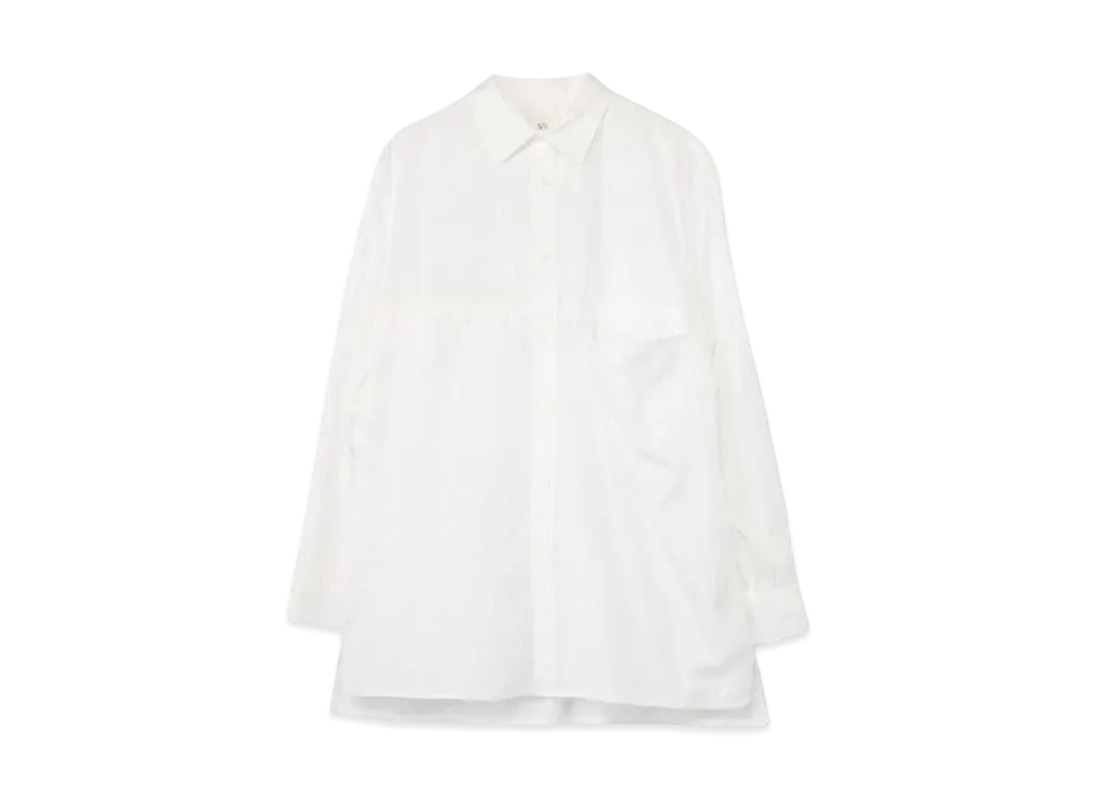 Yohji Yamamoto Y's BROAD LEFT FLAP POKET BLOUSE "White"