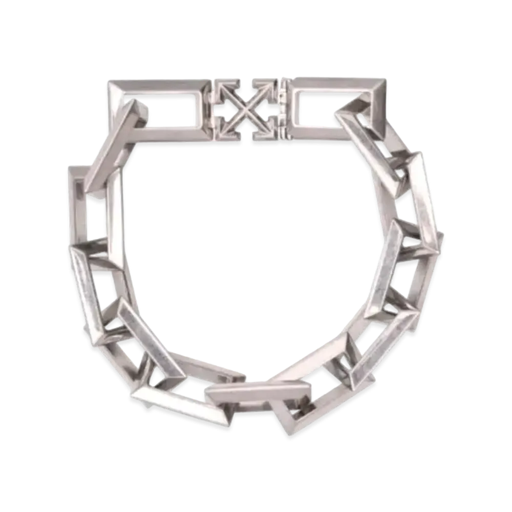 OFF WHITE A-Arrows Logo Bracelet "Silver"