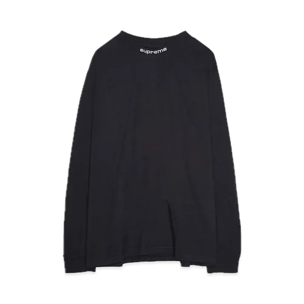 Supreme Embroidered Collar L/S Top "Black"