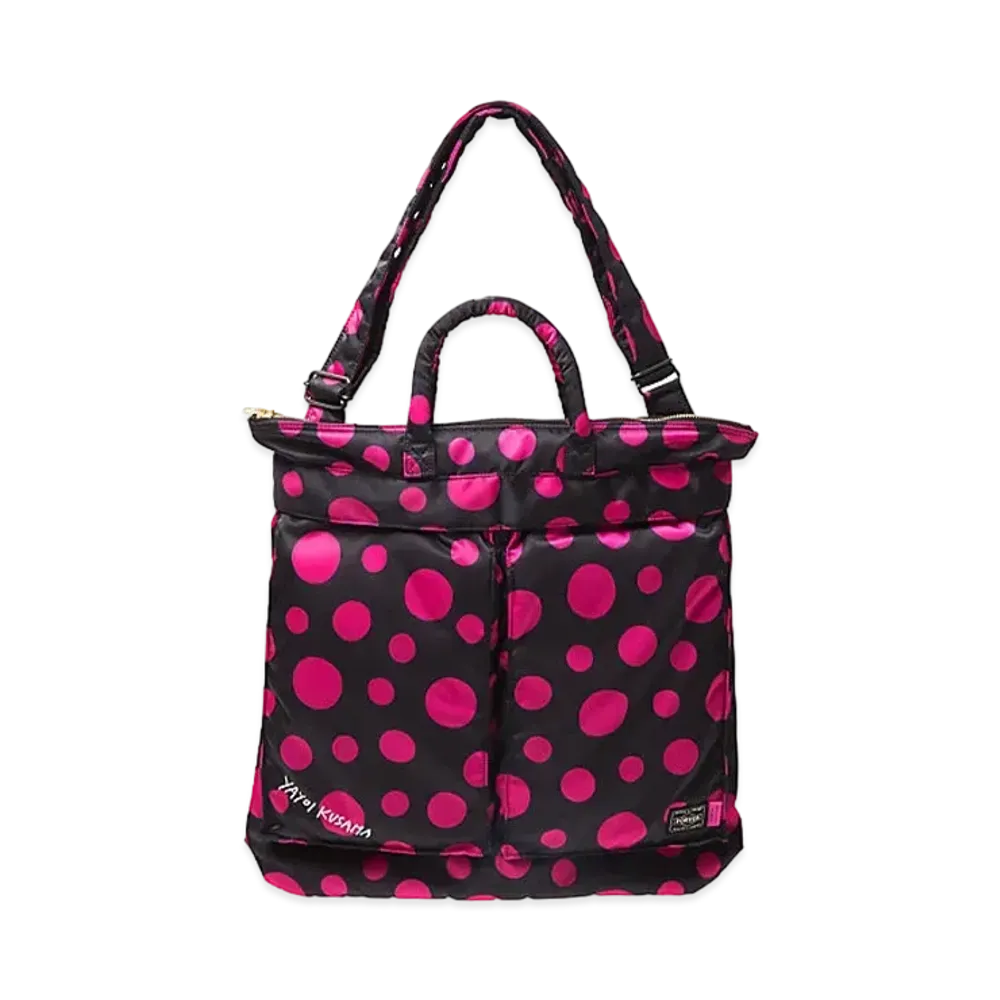 PORTER x Yayoi Kusama x X-girl 2Way Helmet Bag "Pink"