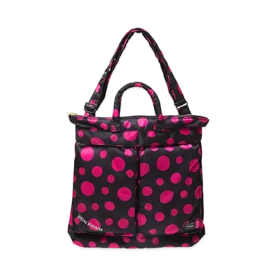 PORTER x Yayoi Kusama x X-girl 2Way Helmet Bag "Pink"