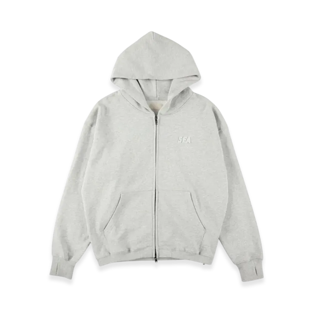 WIND AND SEA Cozy Zip Hooded Sweatshirt "Heather Gray"