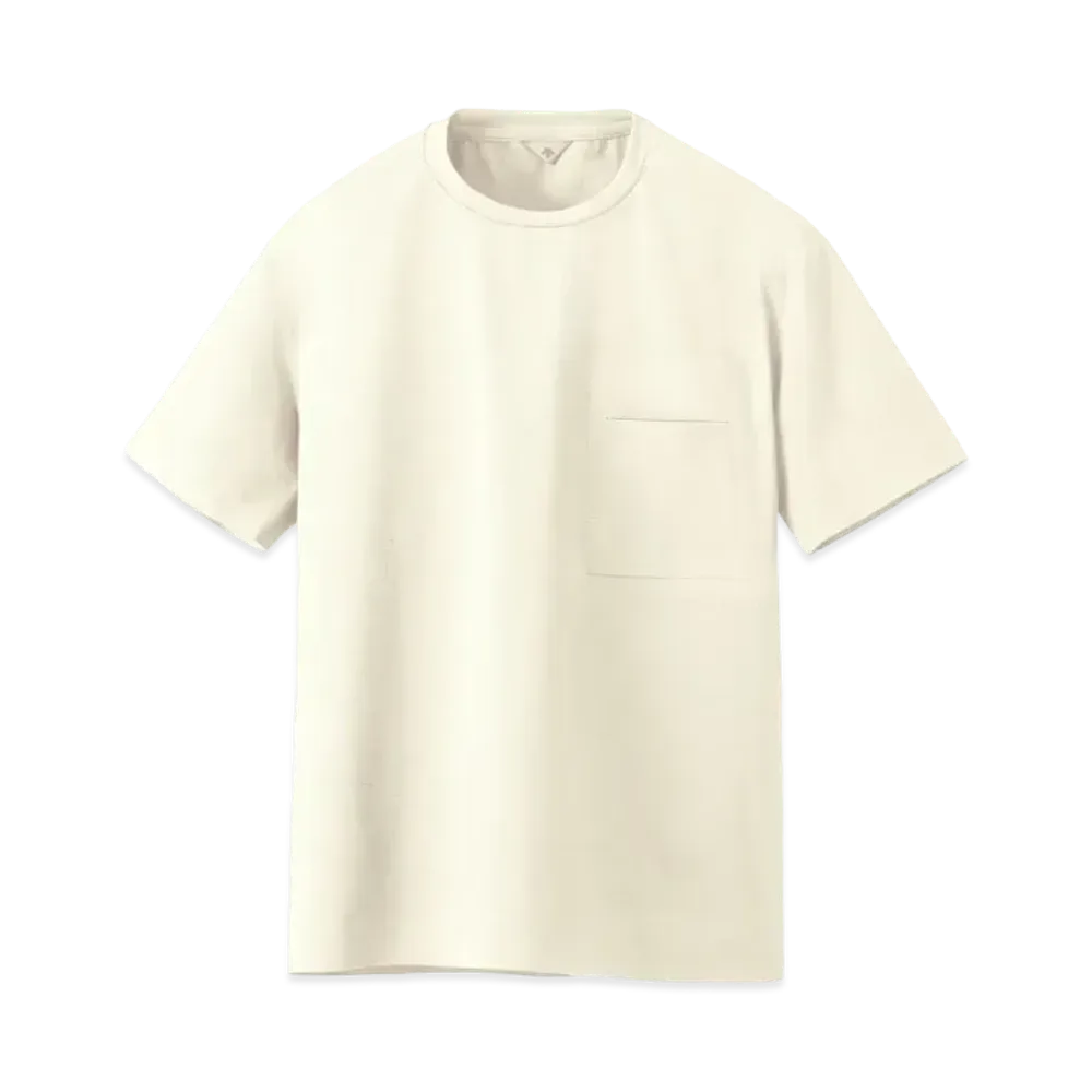 DESCENTE ALLTERRAIN Crean Cut Seamless T- Shirt "Unbleached White"