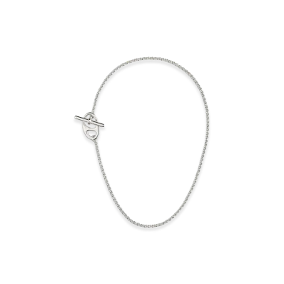 Hermes Chaine D'ancre Punk Necklace "Silver"