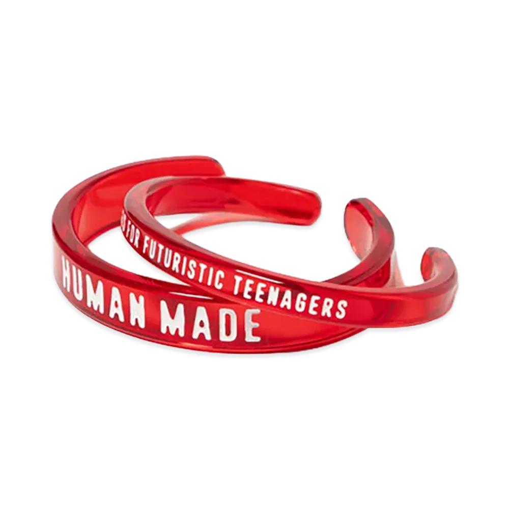 HUMAN MADE Acrylic Bangle Set "Red"