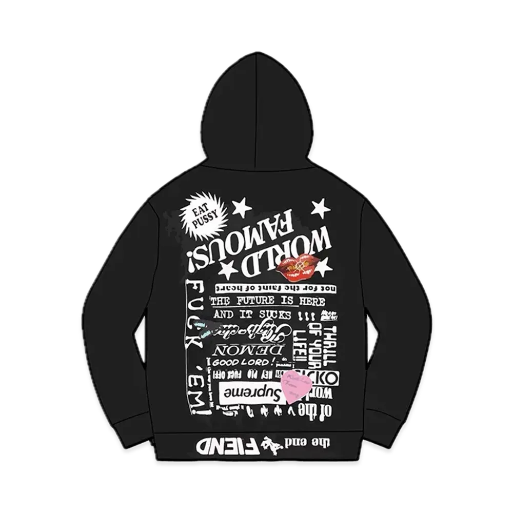 Supreme Fiend Hooded Sweatshirt "Black"