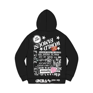 Supreme Fiend Hooded Sweatshirt "Black"