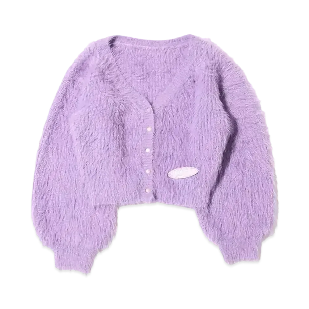 atmos pink x Girls Girls Mohair Cardigan "Lavender"
