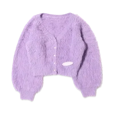 atmos pink x Girls Girls Mohair Cardigan "Lavender"