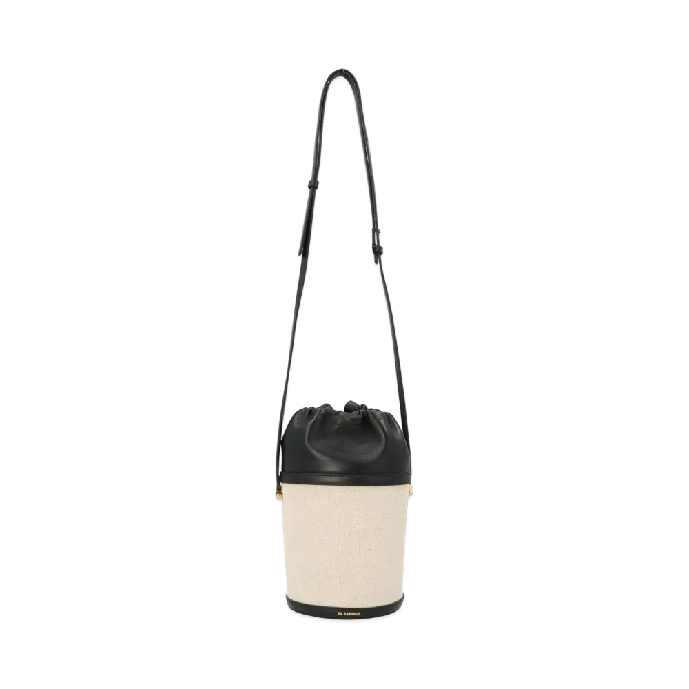 Jil Sander Taos Bucket Mini "White"