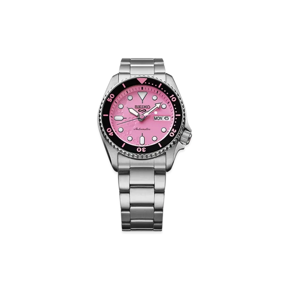 SEIKO x Pink Panther Collaboration Limited Model 5 Sports SKX series "Silver"