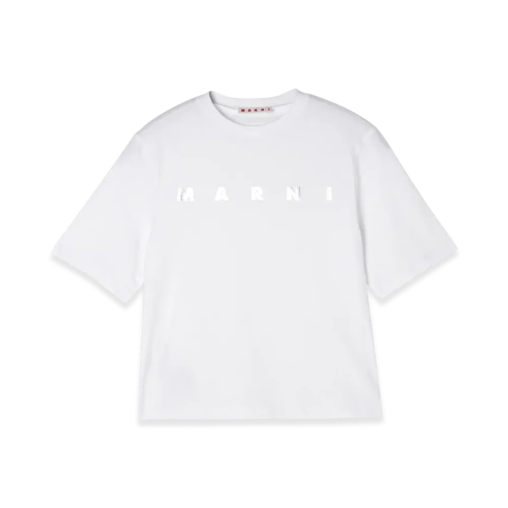 MARNI Crew Neck T-Shirt "White"