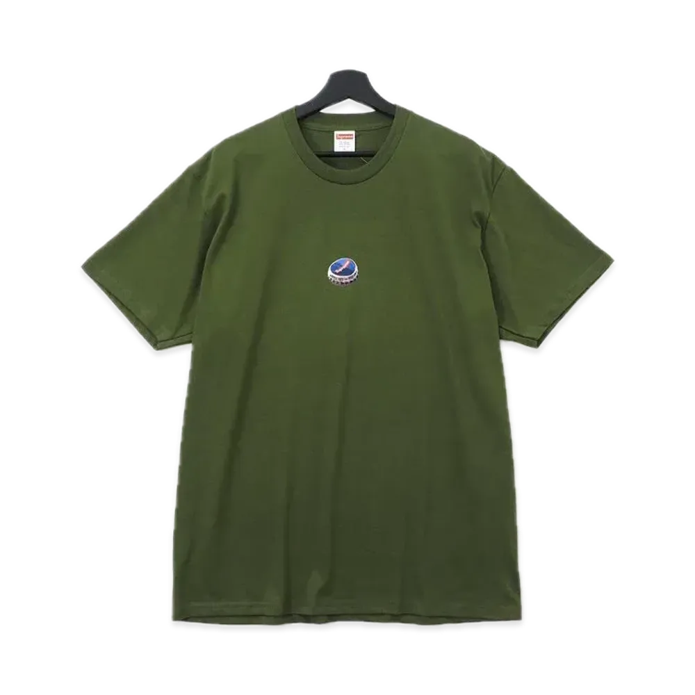 シュプリーム ボトル キャップ Tシャツ "オリーブ"