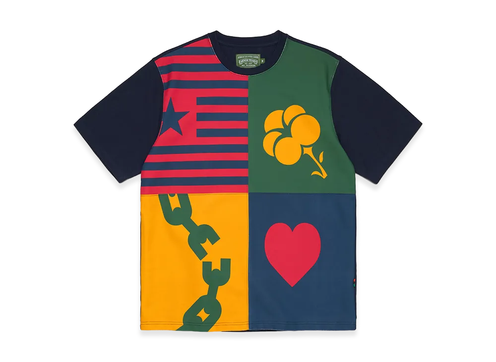 DENIM TEARS Libertas Crest Tee "Multi"