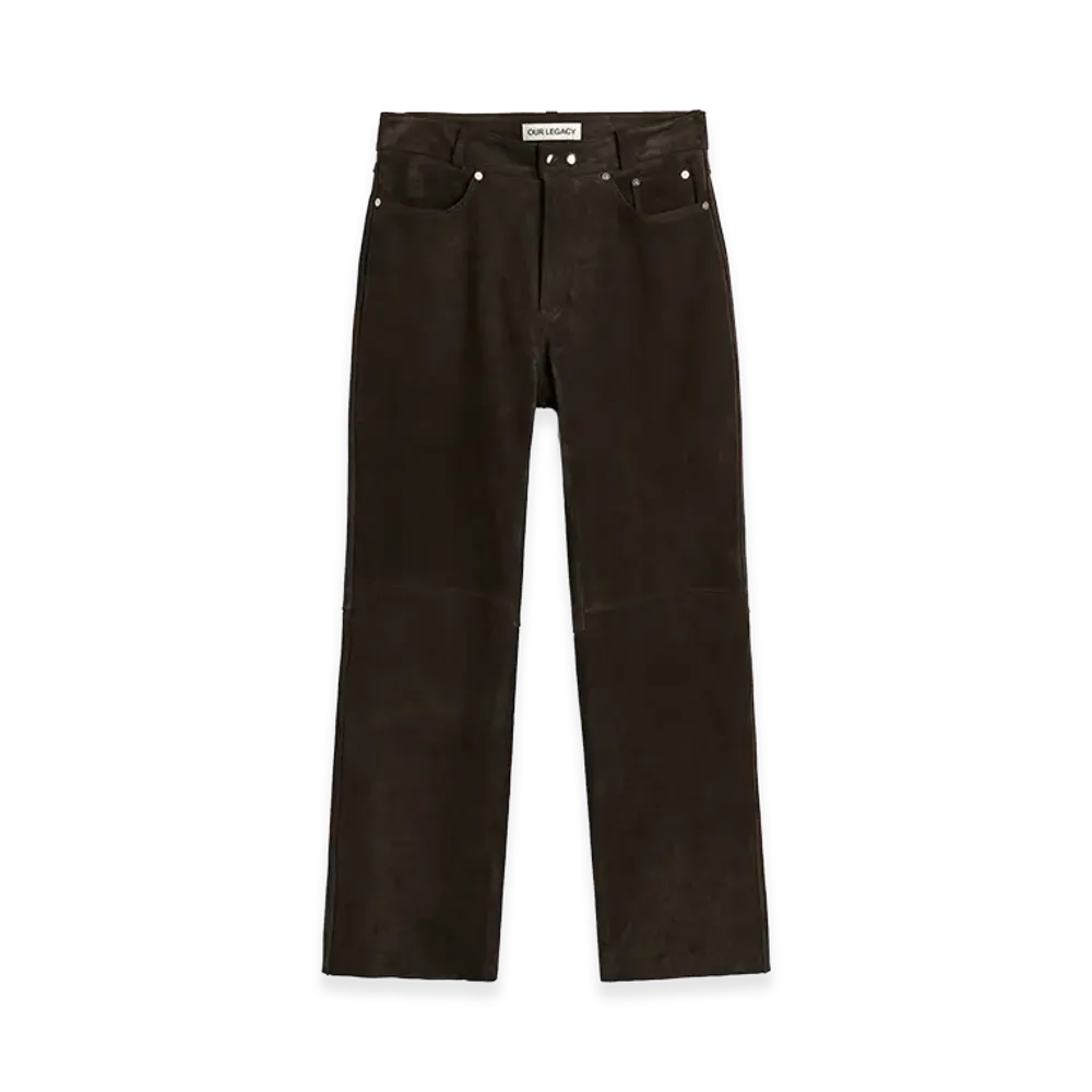 OUR LEGACY Carlson Cut "Cold Brown Soaked Suede"