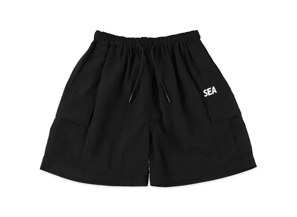 WIND AND SEA Nylon Cargo Shorts "Black"