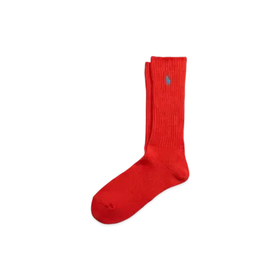 Polo Ralph Lauren Cotton Blend Crew Socks "Red"