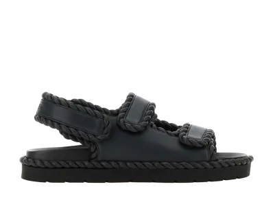 Bottega Veneta Women's Jack Flat Sandals "Black"