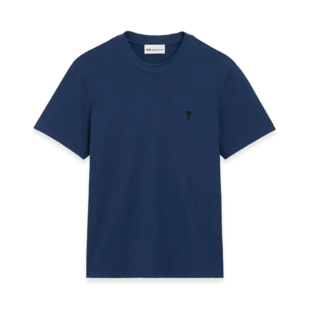 AMI PARIS Cotton Ami De Coeur T-Shirt "Blue"