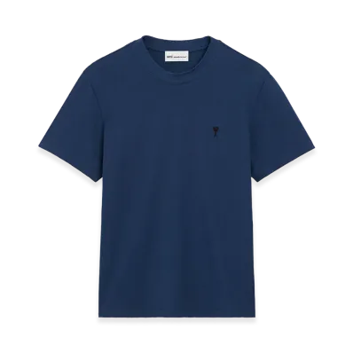AMI PARIS Cotton Ami De Coeur T-Shirt "Blue"