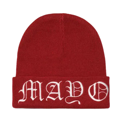 MAYO MAYO LOGO EMBROIDERY KNIT CAP "RED"