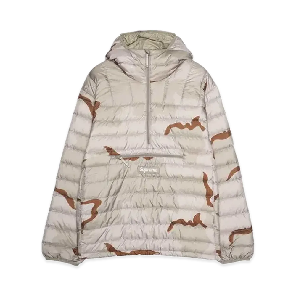 Supreme Micro Down Half Zip Hooded Pullover "Desert Camo" (24FW)