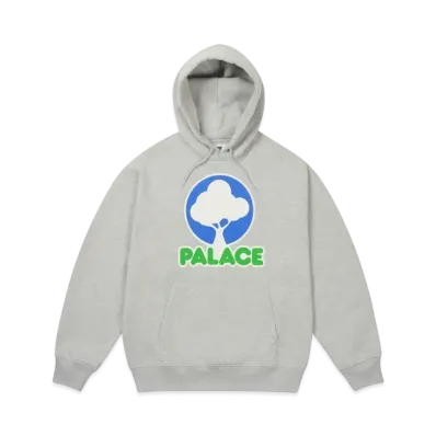PALACE Evergreen Hood "Grey Marl"