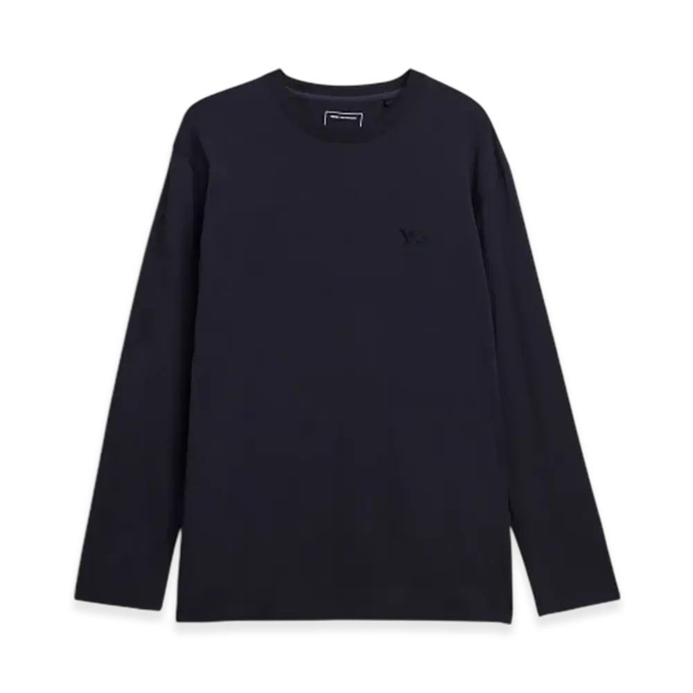 Y-3 Logo Long Sleeve Tee "Black"