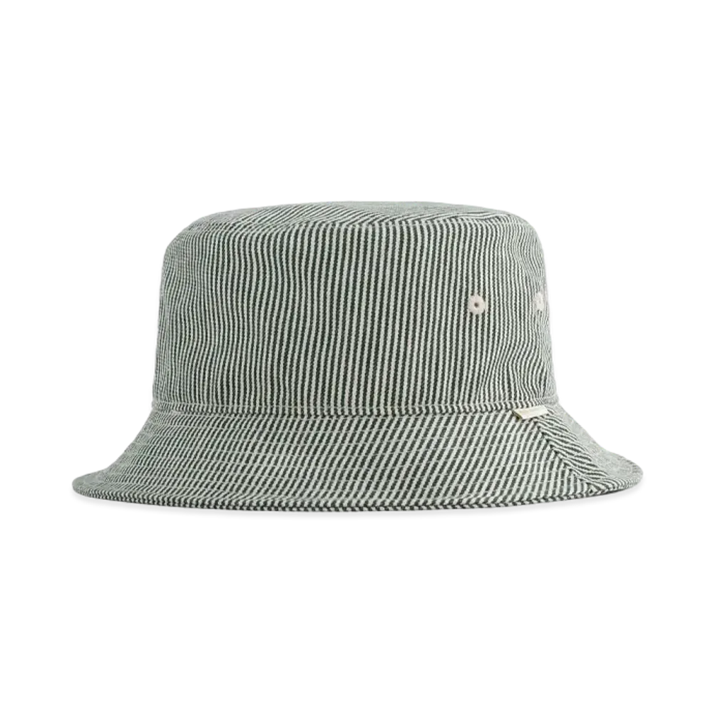 Aime Leon Dore Hickory Stripe Bucket Hat "Green & White"