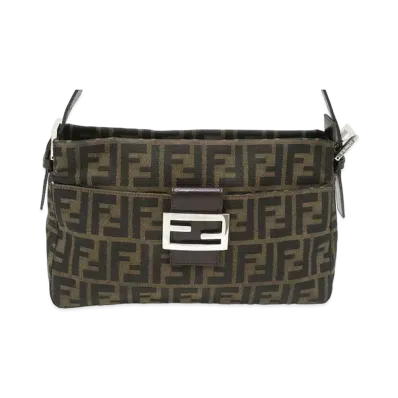 FENDI Zucca Shoulder Bag "Brown"
