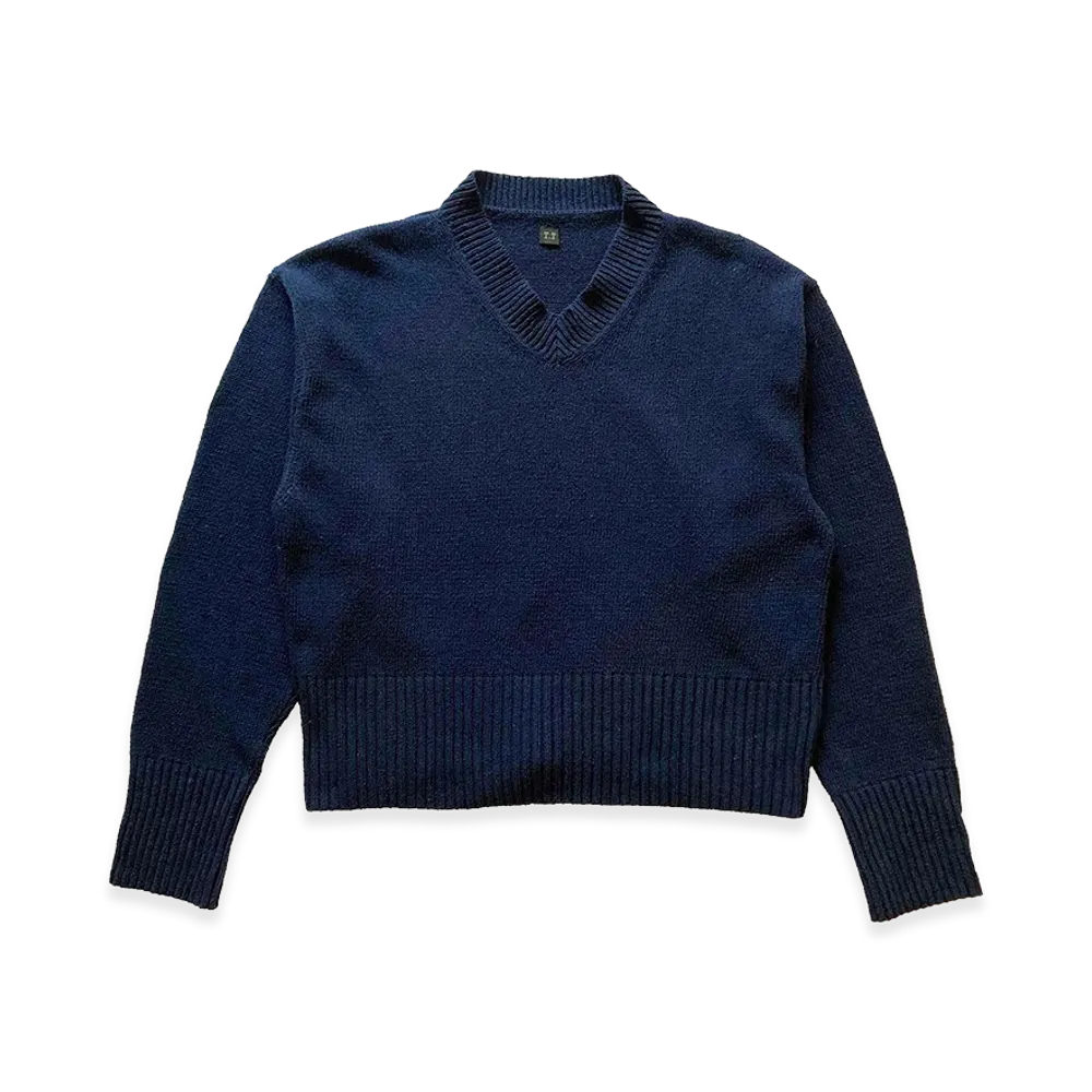 T.T Taiga Takahashi LOT.505 V-Neck Sweater "Navy"