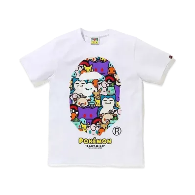 A BATHING APE / Pokemon Ladies Ape Head Tee #5 "White"