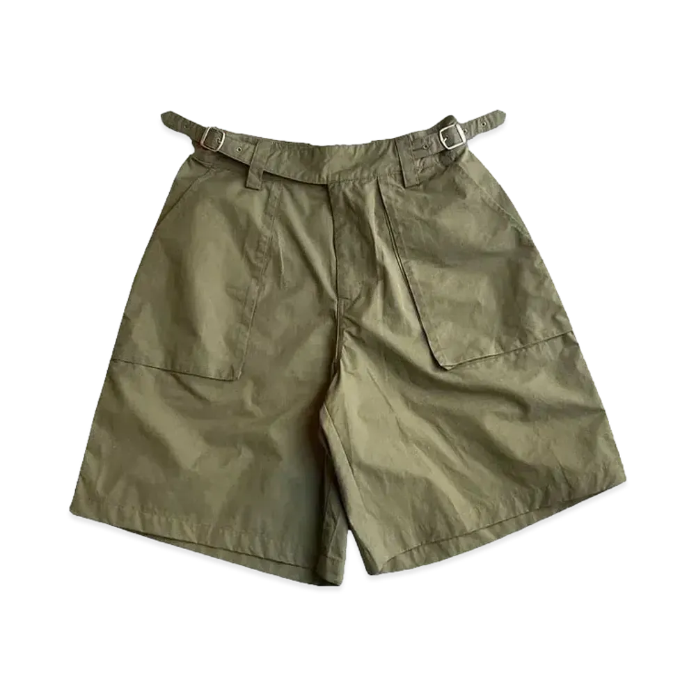 BALLSY.BROTHERS Gurkha Nylon Loose Shorts "Khaki"
