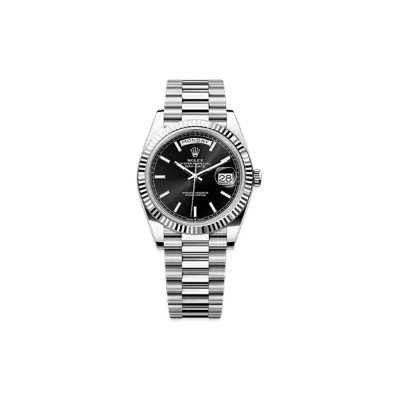 ROLEX Day-Date 40mm Platinum 228236 "Bright Black"