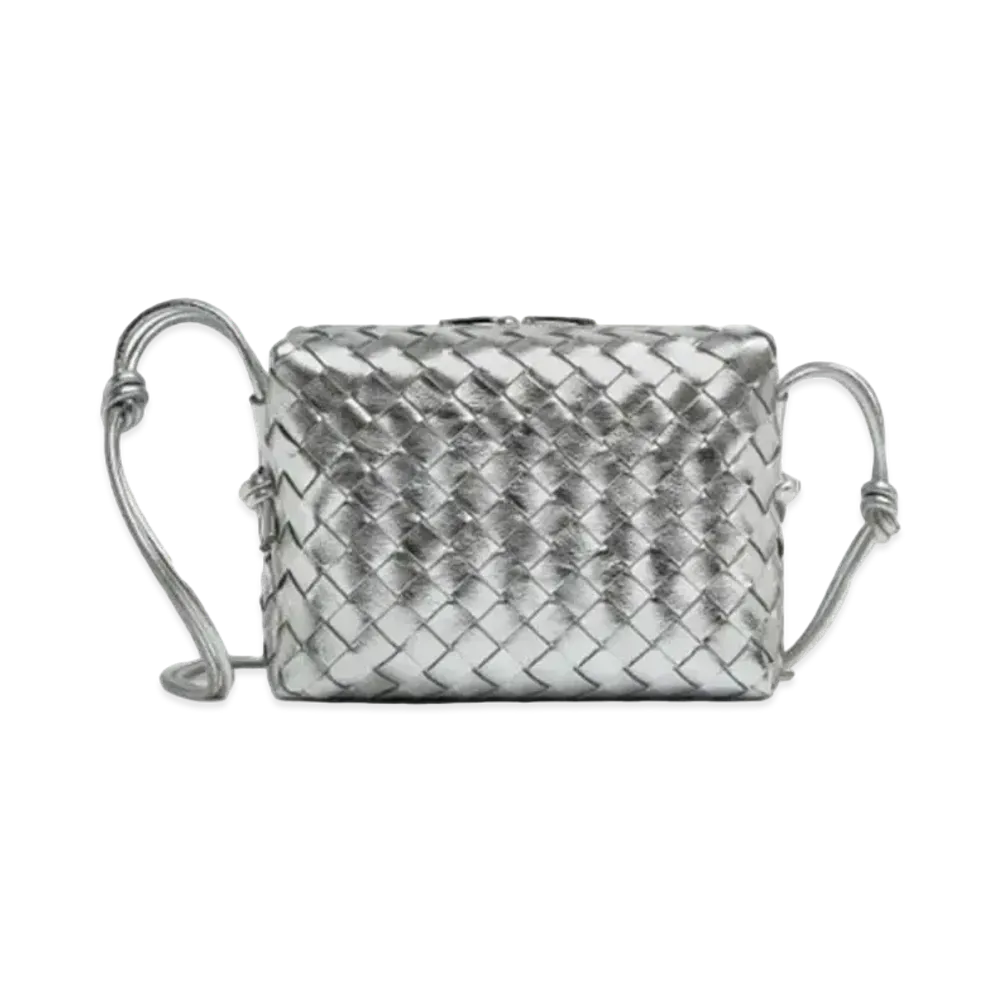 Bottega Veneta Loop Crossbody Bag "Silver"
