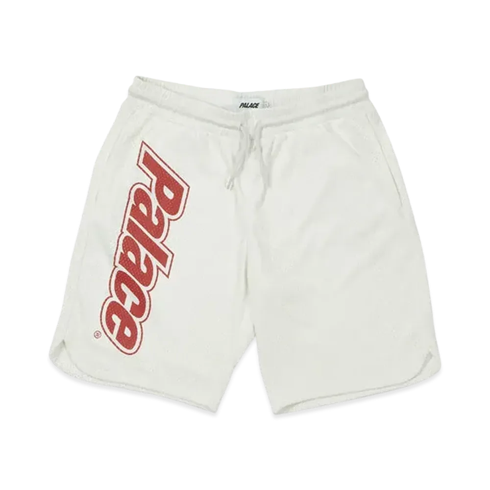 PALACE LOWERCASE FONT SHORTS "White"