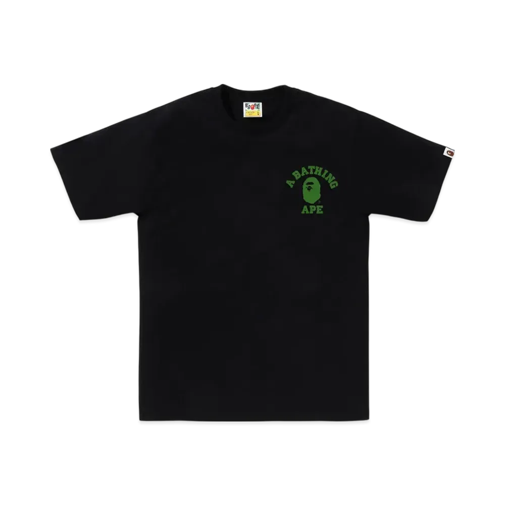 A BATHING APE ABC Camo College Ats Tee "Black/Green"