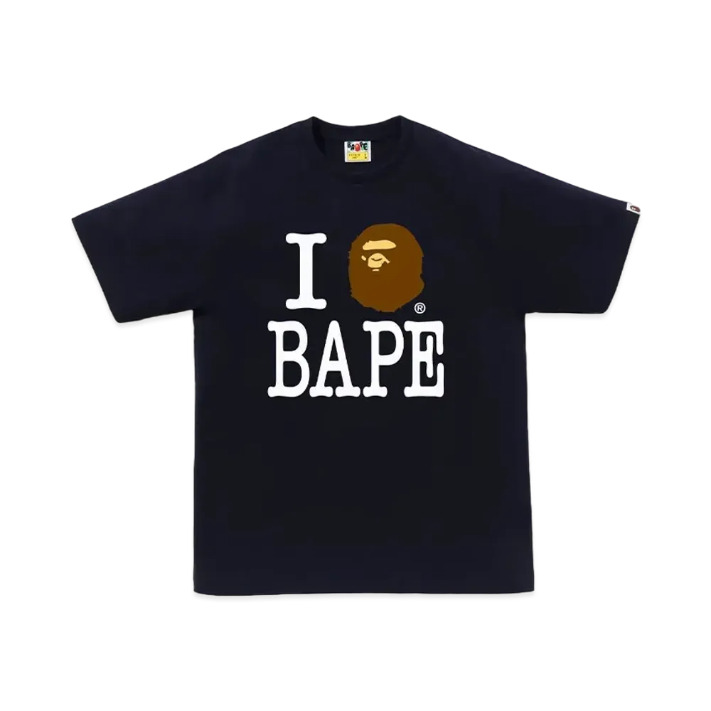 A BATHING APE I Love Bape Tee #2 "Navy"