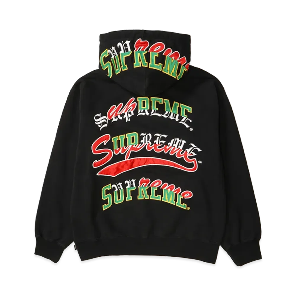Supreme Multi Logos Hooded Sweatshirt "Black"