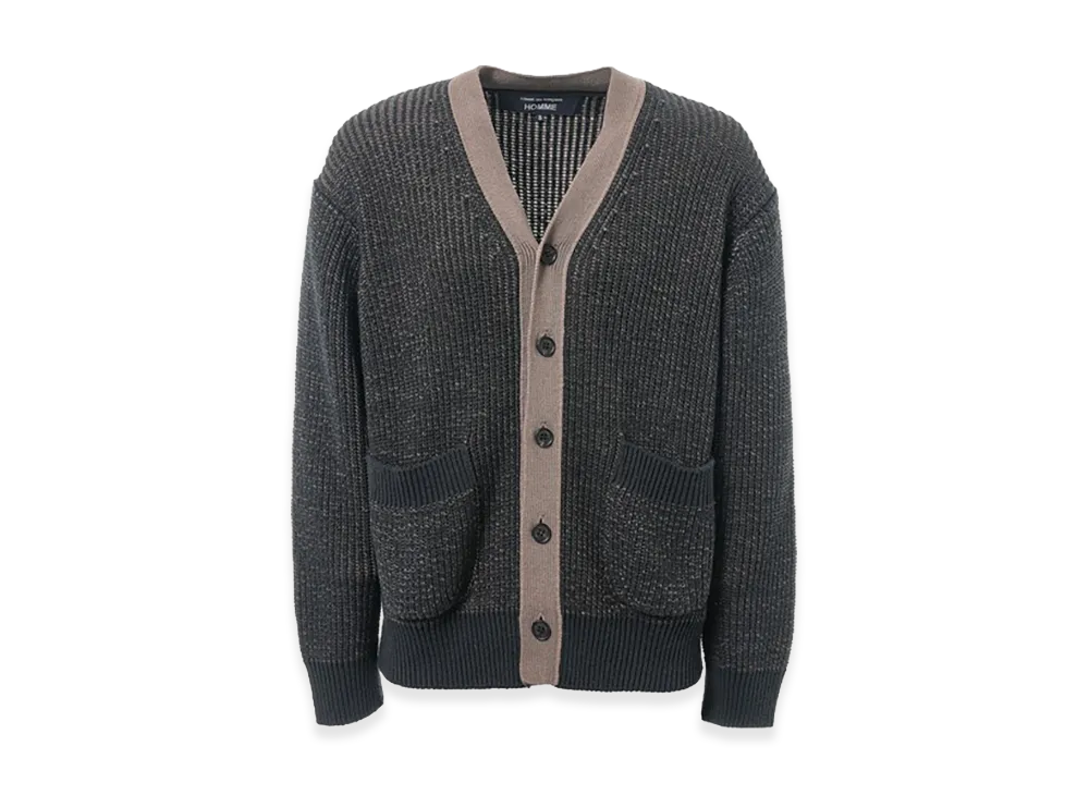 COMME des GARCONS HOMME Low Gauge Cardigan "Dark Navy"