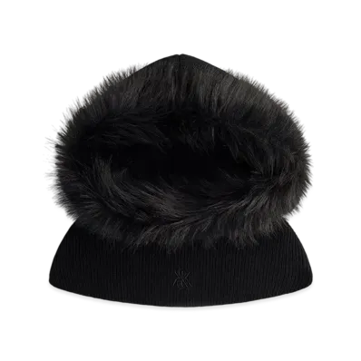Kith Women Sweater Knit Lined Balaclava Hood "Black"