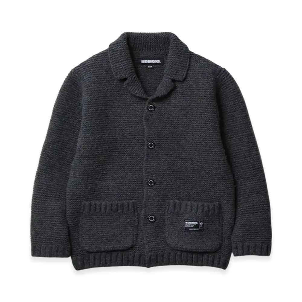 NEIGHBORHOOD Shetland Knit Jacket "Charcoal"