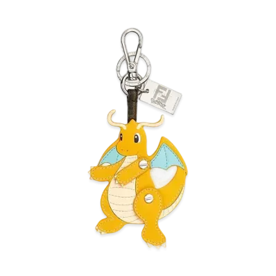 Pokemon x Fragment x FENDI Dragonite Charm Nappa Leather "Yellow"