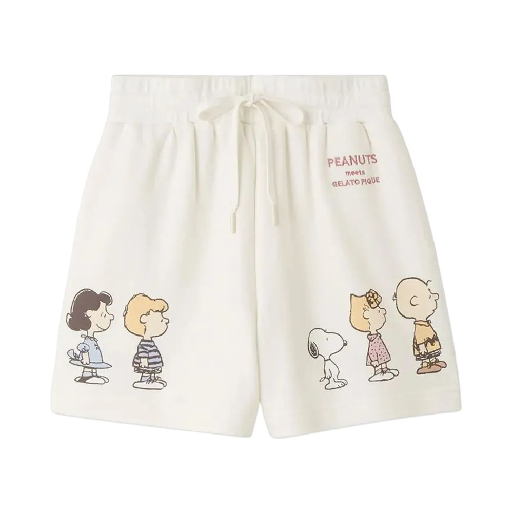 GELATO PIQUE x PEANUTS Fleece Short Pants "Off White"