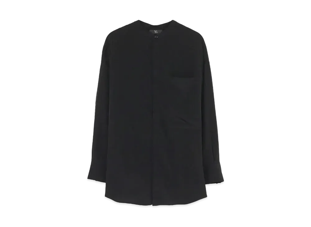 Yohji Yamamoto Y's KNIT DOCKING SHIRT "Black/Black"