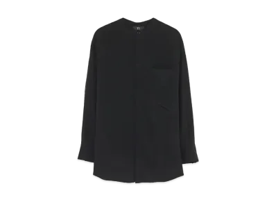 Yohji Yamamoto Y's KNIT DOCKING SHIRT "Black/Black"