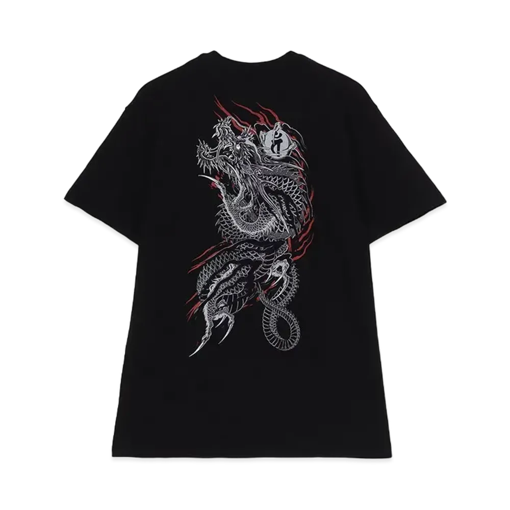 WILDSIDE Yohji Yamamoto x Ryu Ga Gotoku Studio Short Sleeve T-shirt (Oryu) "Black"