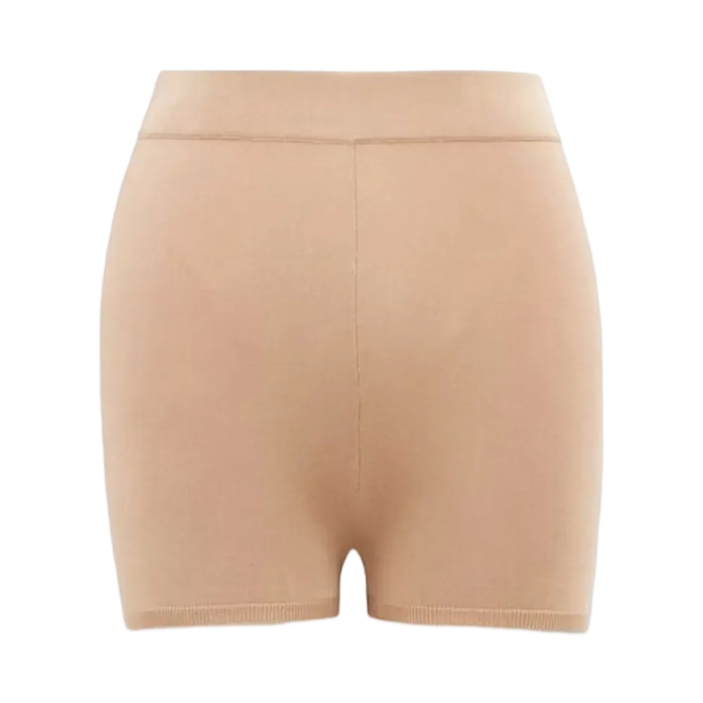 Saint Laurent Women's Knitted Shorts "Beige"